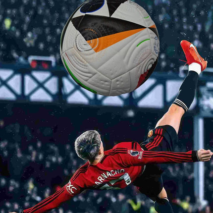 Euro Cup group stage football, special black and white pattern PU ultra-durable kicking soft new fashion event-specific football