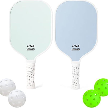 Purple Pickleball Paddle Set with Bag and Balls