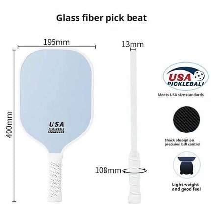 Red Pickleball Paddle Set with Carrying Bag