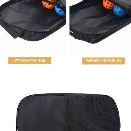 Deep Blue Pickleball Set: 2 Paddles, 4 Balls, Carrying Bag