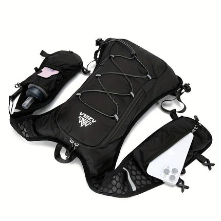2-piece set (backpack + water bag) New outdoor sports water bag backpack, lightweight design, independent water bag compartment, hiking backpack, marathon water bag backpack, bicycle water bag bag