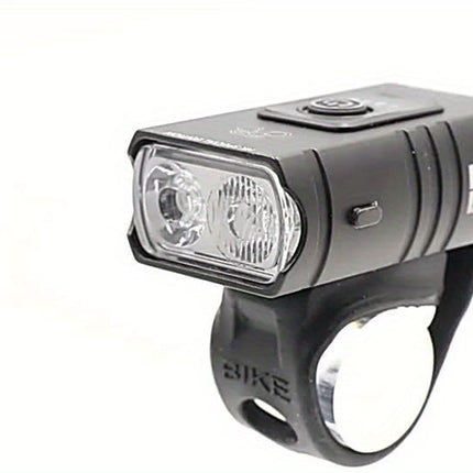 1 pack of bicycle lights | front and rear lights, 4 modes, USB charging, super bright LED night riding lights, handlebar mount, not waterproof, suitable for road/mountain bikes