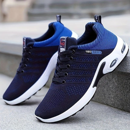 Men's Fashion Sneakers with Breathable Mesh and Cushioned Sole - Gray - Size 12(AU12/EU45)