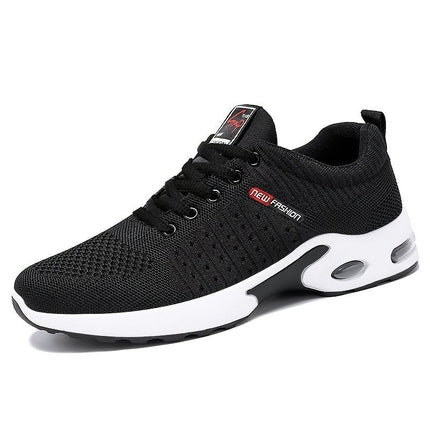 Men's Fashion Sneakers with Breathable Mesh and Cushioned Sole - Red - Size 13(AU13/EU46)