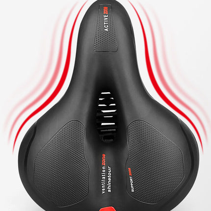 Bike Saddle with Rechargeable Taillight: 21×25×11cm Silicone Seat, 700g, Wrench Included for Aussie Cyclists