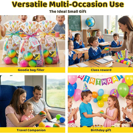 5 PCS Color Changing TPR Stress Balls for Office & Classroom – Soft Sensory Squeeze Toys to Relieve Anxiety (Multicolor)