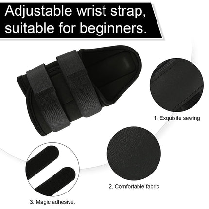 Golf Wrist Alignment Trainer for Home & Range Practice – 2-Pack Adjustable Swing Correction Brace for Beginners and Pros (Black)