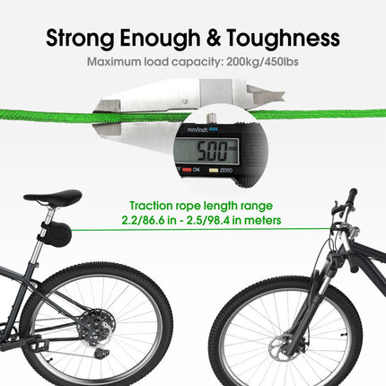 Elastic Parent-Child Bicycle Traction Rope: 2.5m, 200kg Load, For Shared Mountain & Leisure Rides in Australia