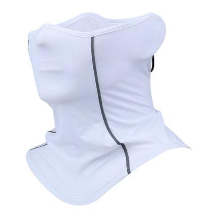 Christmas gift-Premium Ice Silk Neck Scarf Mask - Summer Cooling Essential - Breathable UV Protection - Reflective Design - Beat the Heat Comfortably（black）