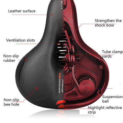Silicone Bike Saddle with Hollow Ventilation: 21×25×11cm, 680g, Comfort & Shock Absorption for Aussie Cyclists