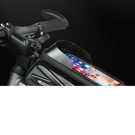 Waterproof Bike Frame Bag with Touchscreen Window: Hard Shell Bicycle Bag for Phone & Gear, Perfect for Aussie Riders