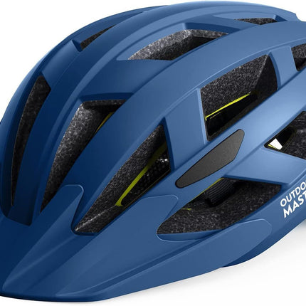 OutdoorMaster Bike Helmet Adult Men Women MIPS Certified Bicycle Helmet with Two Removable Liners & Ventilation Cycling Helmet for Mountain&Motorway-Ocean Blue,Medium
