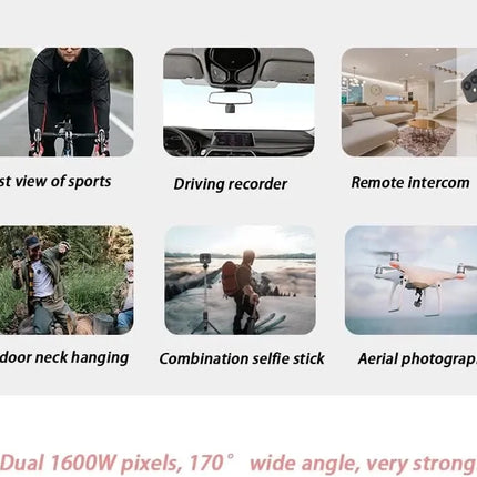 HD Mini 4K Wireless Camera WiFi Dual Lens Night Vision Magnetic Security