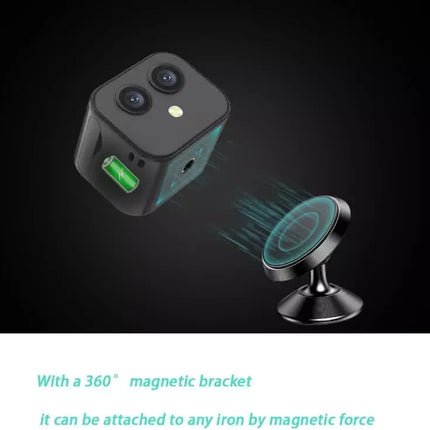 HD Mini 4K Wireless Camera WiFi Dual Lens Night Vision Magnetic Security