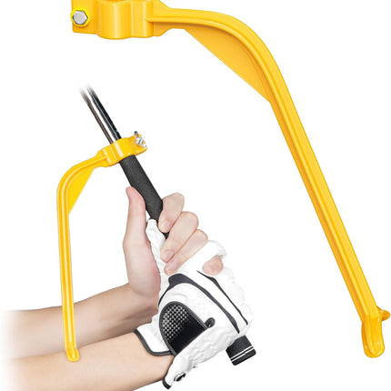 Golf Training Wrist Hinge Golf Swing Training Aid Swing Correcting Trainer Tool for Golfers Beginners Arm Elbow Posture Teaching Accessory for Golf Club Practice