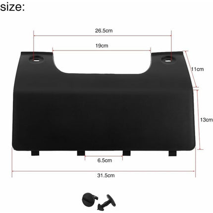 Tow Hook Cover, Rear Trailer Tractor Eye Cab Hook For Bumper Car Lr3 05-09 Lr4 10-12 Dpo 500011Pcl