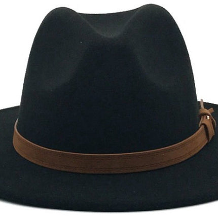 Hat - Sun hat - Bucket hat - Women's sun hat - Men's bucket hat - Hiking hats - Waterproof wool hats - Roll-up felt hats for outdoor use - Foldable leather lining - For men and women (Red)