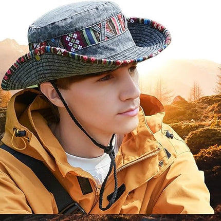 Sun hat - Men's summer hat - UV protection - Foldable cotton hunting hat - Outdoor hiking hat - Jungle hat - Fisherman's hat - Garden hat - Beanie hat