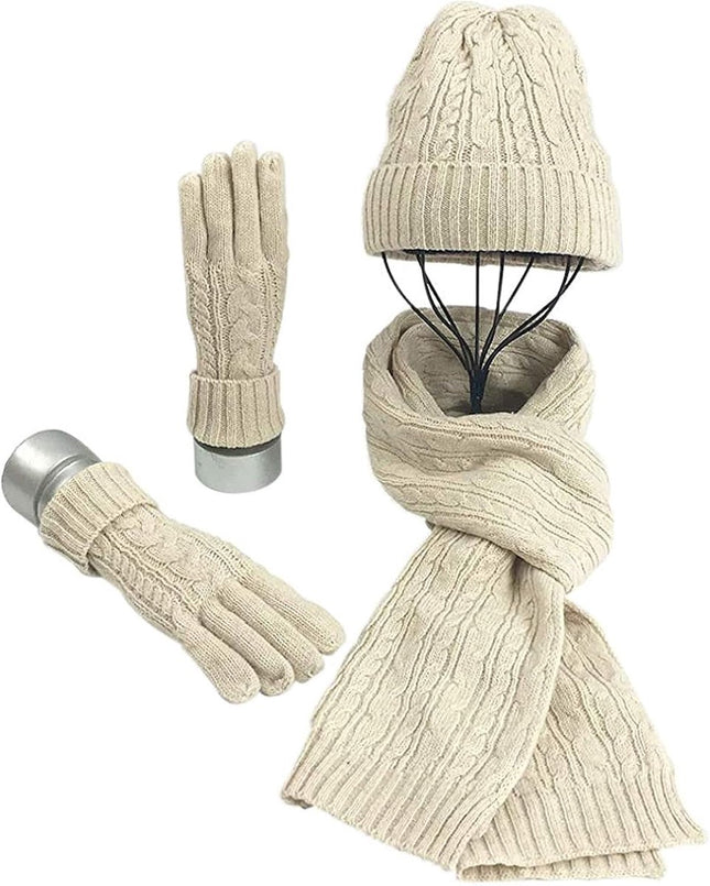 Women's Winter Hat and Scarf - Ski Hat - Gloves - Warm Winter Hat - Snowboard, Skate, Riding - Windproof and Warm - Soft and Comfortable - Warm Fleece Lining - Neck Warmer