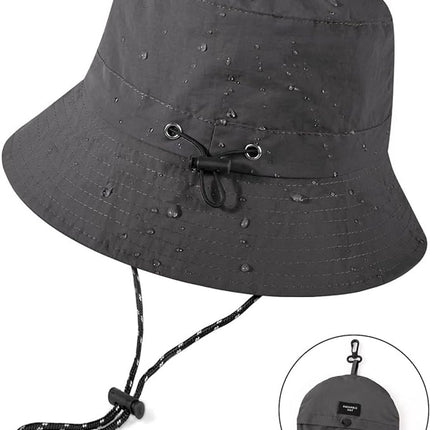 Sun hat - Fishing hat - Foldable fishing hat for women and men - UPF 50+ sun protection and waterproofing - Unisex summer hat - Hiking and rain hat - 54-58 cm