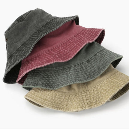 Cotton bucket hat for women and men, foldable, solid color, sun hat, fishing hat, outdoor hat, summer garden, camping, hiking, travel, beach hat