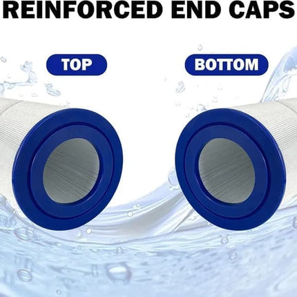 2-pack Pool Filter Cartridges Compatible with Unicel C-4326 Pleatco PRB25-IN Filbur FC-2375, 25 Square Feet