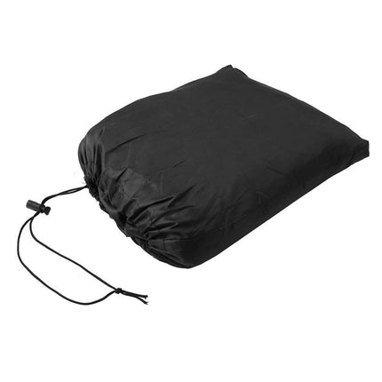 Waterproof Motorcycle and Moped Cover with Reflective Strips, Rain UV Dust Resistant Black, 230x95x125cm