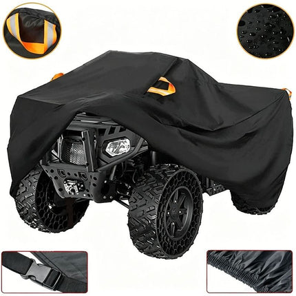 210D ATV Cover - Waterproof and Sunscreen Beach Car Cover, Four-Wheel Off-Road Vehicle Cover(XXXL（256*110*120CM）)