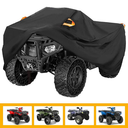 210D ATV Cover - Waterproof and Sunscreen Beach Car Cover, Four-Wheel Off-Road Vehicle Cover(XXXL（256*110*120CM）)