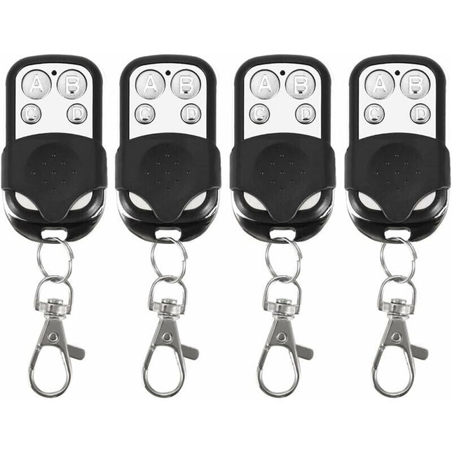 4 Pack Universal Electric Garage Door Remote Control, 433 MHz