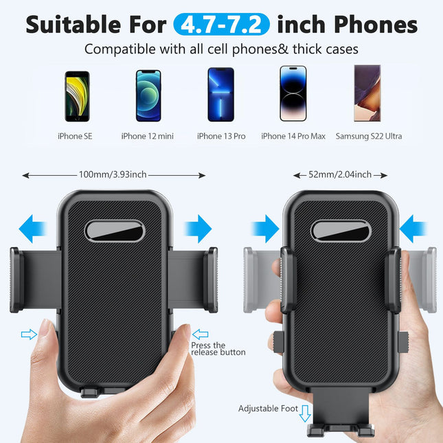 ML-236 Universal Car Phone Holder, Suction Mount for Dashboard and Windscreen