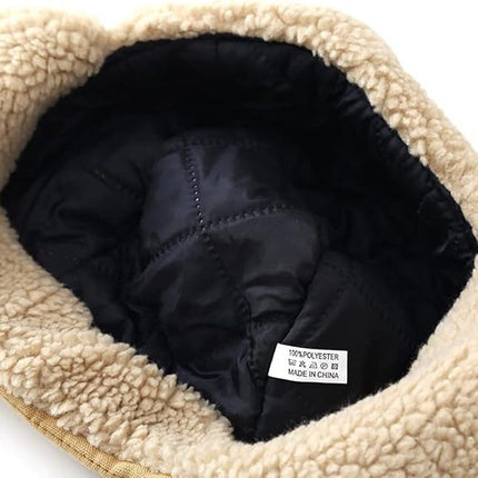 Winter Aviator Hat Thickened Cotton with Earmuffs Navy Blue, One Size
