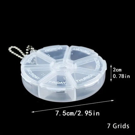 Pill box | Pill box | Medicine box | Tablet dispenser | Pill box | 7 days | Blue
