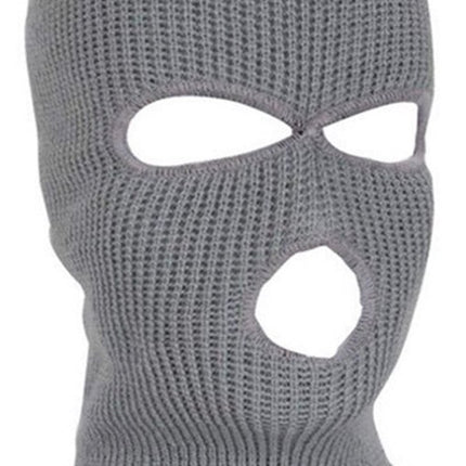 2x Facemask I Sports hat I Three-hole hat I Ski hat I Bivouac I Balaclava I One Size I Gray