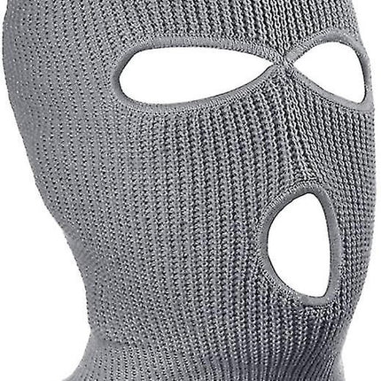 2x Facemask I Sports hat I Three-hole hat I Ski hat I Bivouac I Balaclava I One Size I Gray