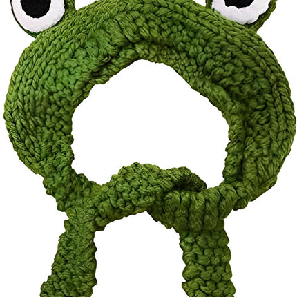 Beanie - Knitted Frog Hat - Creative Stylish Caps - Cute Animal Hat - Frog Hat with Big Eyes - Party Roleplay Hat - Accessories - Headwear - Ergonomic - Very Comfortable - Warm for Autumn and Winter - Halloween / Christmas - Gifts