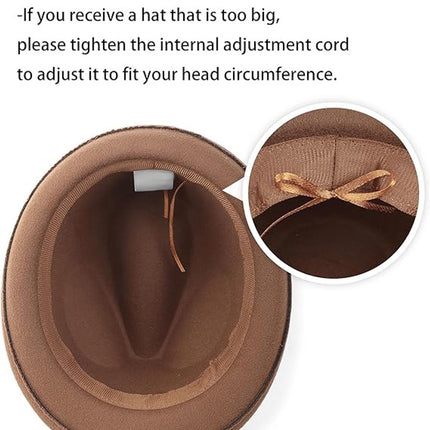 Hats - elegant jazz hat - warm Bucket Hat - Fedora hat - jazz cap - Sun hat - Accessories - Headwear - Hats - Hat - Festival - Gifts - Unisex - for wedding /party /beach /pool /park /camping /picnic /hiking - Brown