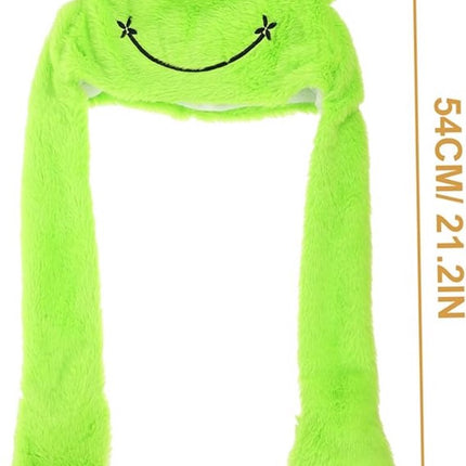 Frog Hat - Creative Stylish Caps - cute plush animal hat - frog hat with big eyes - party role-playing hat - Accessories - Headwear - Ergonomic - Very comfortable - Warm - Halloween - Christmas - Gifts - unisex