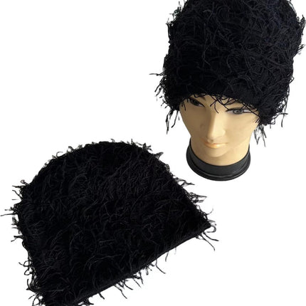 Beanie - Warm Hat - Cuffed Beanie - Premium Knitted Hat - Winter Sports Hat - Sports & Daily Use - Men & Women - Good Moisture Wicking - One Size - Black