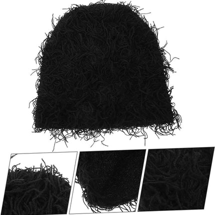 Beanie - Warm Hat - Cuffed Beanie - Premium Knitted Hat - Winter Sports Hat - Sports & Daily Use - Men & Women - Good Moisture Wicking - One Size - Black