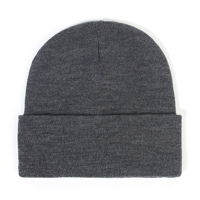 Hat - Knitted hat - Winter hat - Warm hat - Hat with satin lining - warm winter hat - knitted winter hat with fold-over brim - silk lining - soft knitted hat - warm and comfortable - for men and women - grey