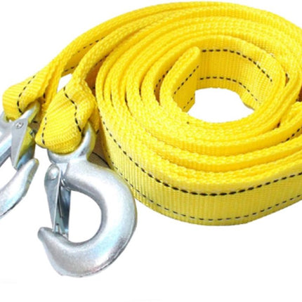 Tow rope Tow strap Tow rope car - 4 m 5000KG - nylon and steel - yellow