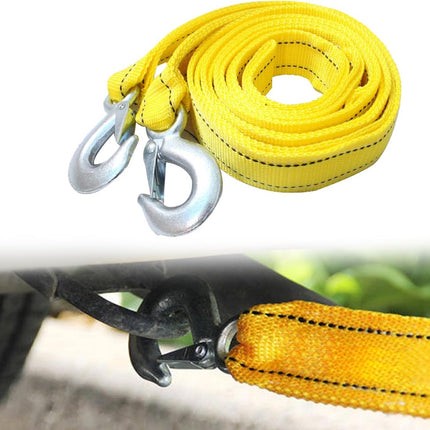 Tow rope Tow strap Tow rope car - 4 m 5000KG - nylon and steel - yellow