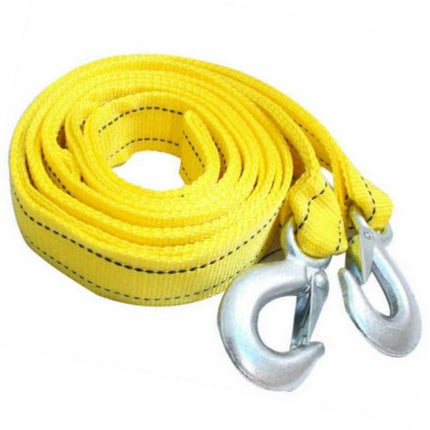 Tow rope Tow strap Tow rope car - 4 m 5000KG - nylon and steel - yellow