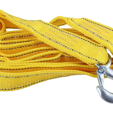 Tow rope Tow strap Tow rope car - 4 m 5000KG - nylon and steel - yellow