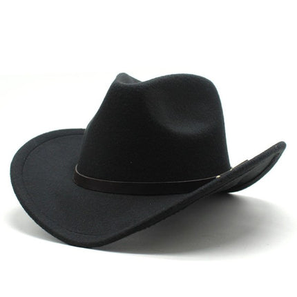 Cowboy Hat Pink Felt Rolled Brim Riding Hat for Men Women Compatible with American Western Style
