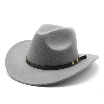 Cowboy Hat Pink Felt Rolled Brim Riding Hat for Men Women Compatible with American Western Style