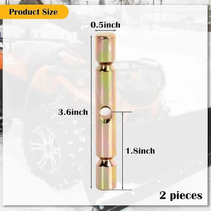 Polaris ATV Snow Plow Pro Scissor Pins Replacement 2-Pack Compatible with Glacier Plough