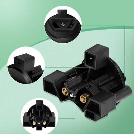 Universal 36V Golf Cart Charger Plug Receptacle for EZGO, for Club Car, for Yamaha, for Taylor Dun, Golf Cart 2 Prong Charger Plug Receptacle