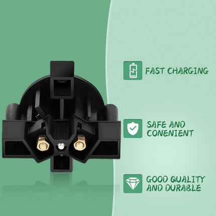 Universal 36V Golf Cart Charger Plug Receptacle for EZGO, for Club Car, for Yamaha, for Taylor Dun, Golf Cart 2 Prong Charger Plug Receptacle